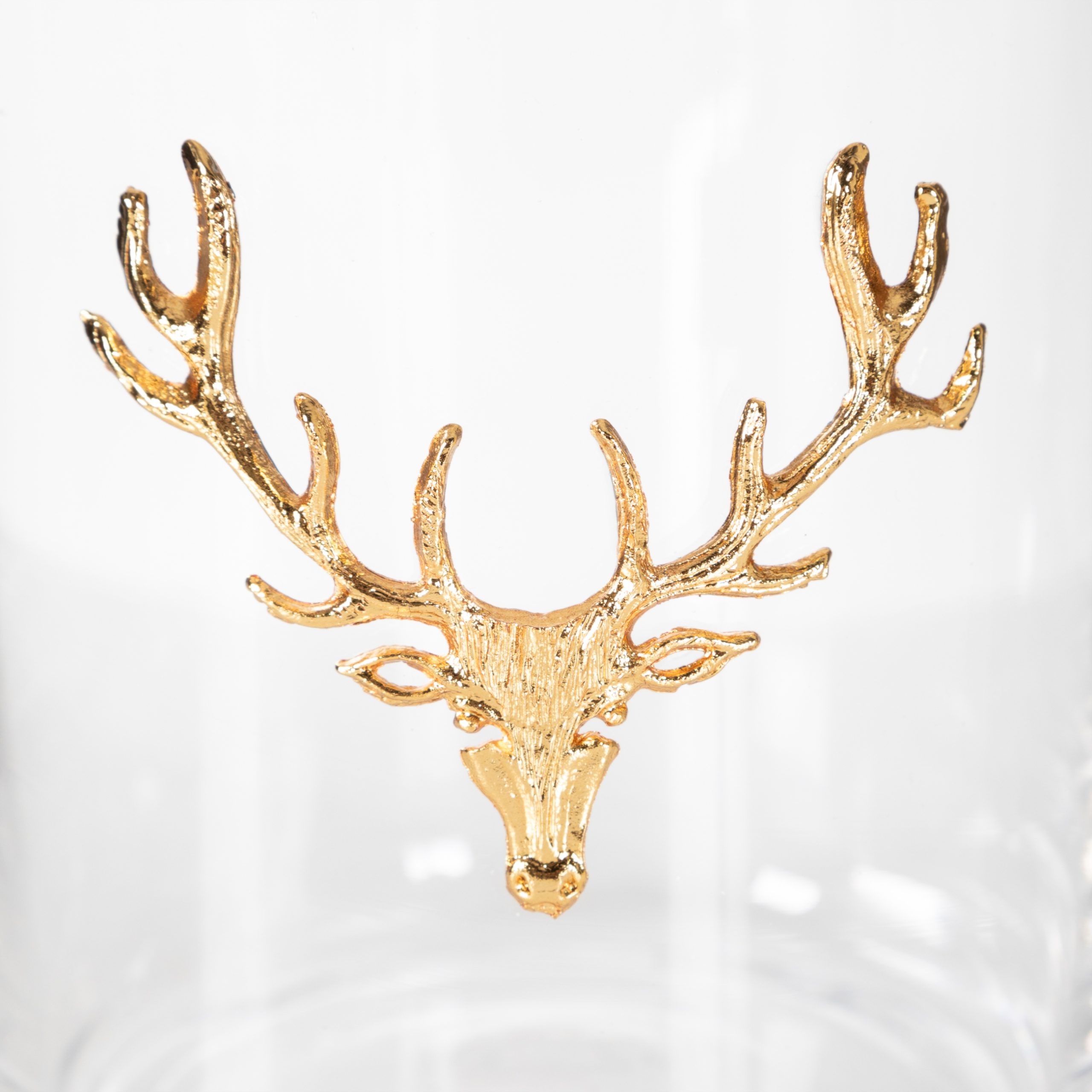 11a6a9da-2c71-4eee-b68b-7d2276d98912 Графин с фигуркой оленя, золотой