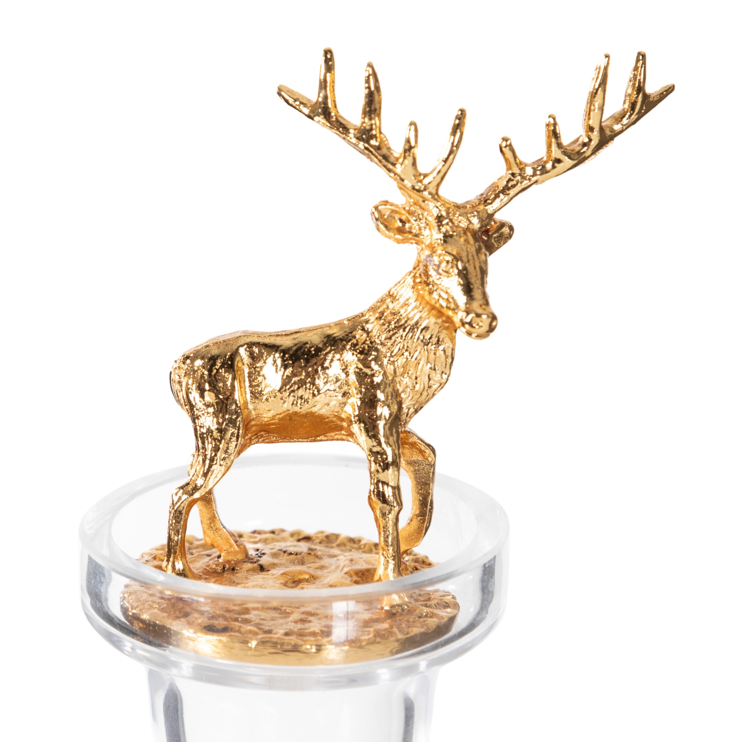 d044f4cf-a509-4a07-886f-73cde139bc5e Графин с фигуркой оленя, золотой