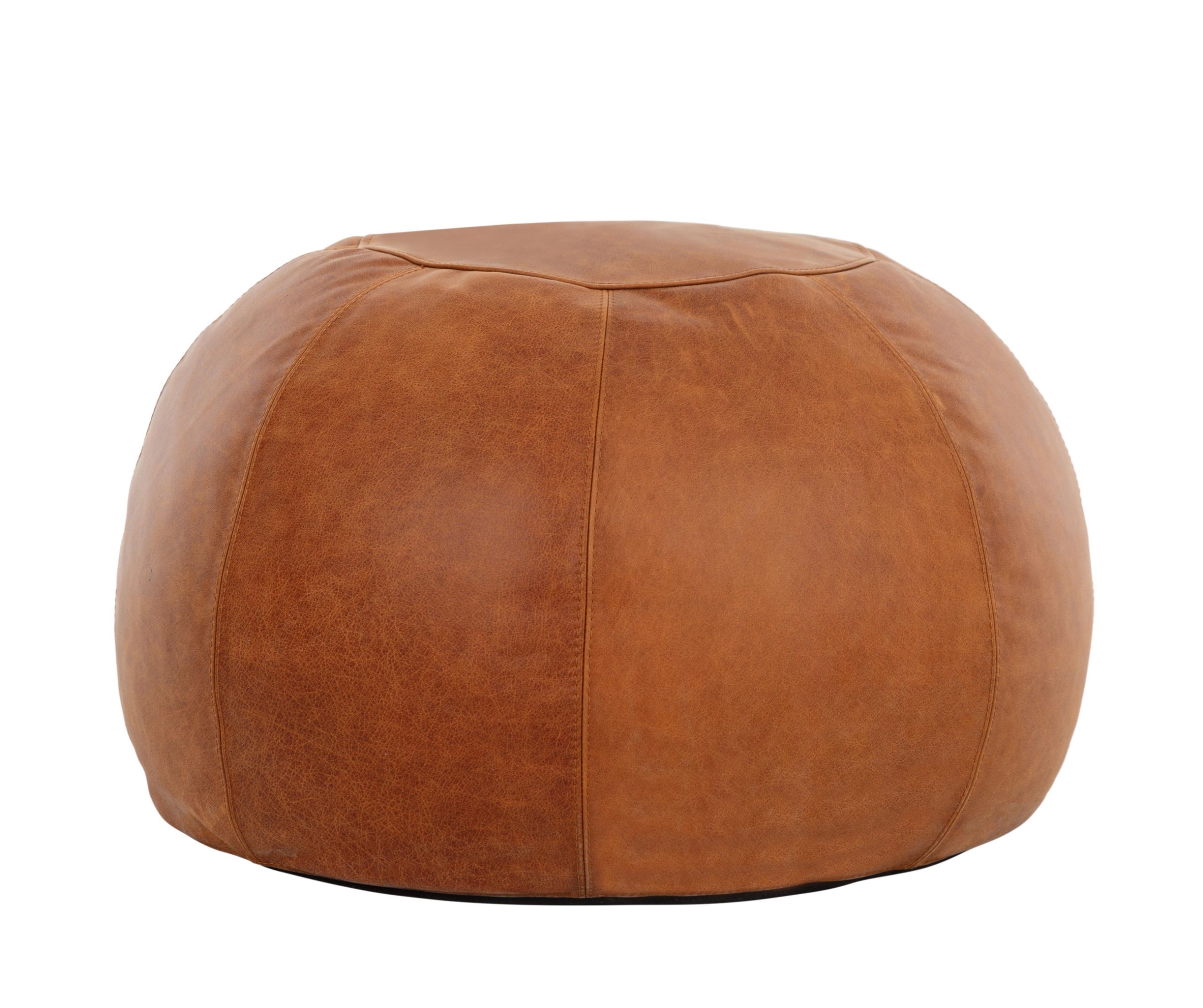 Кожаный пуф Taboo, коричневый