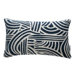 Подушка ALBA WAVE, темно-синяя, 30x50