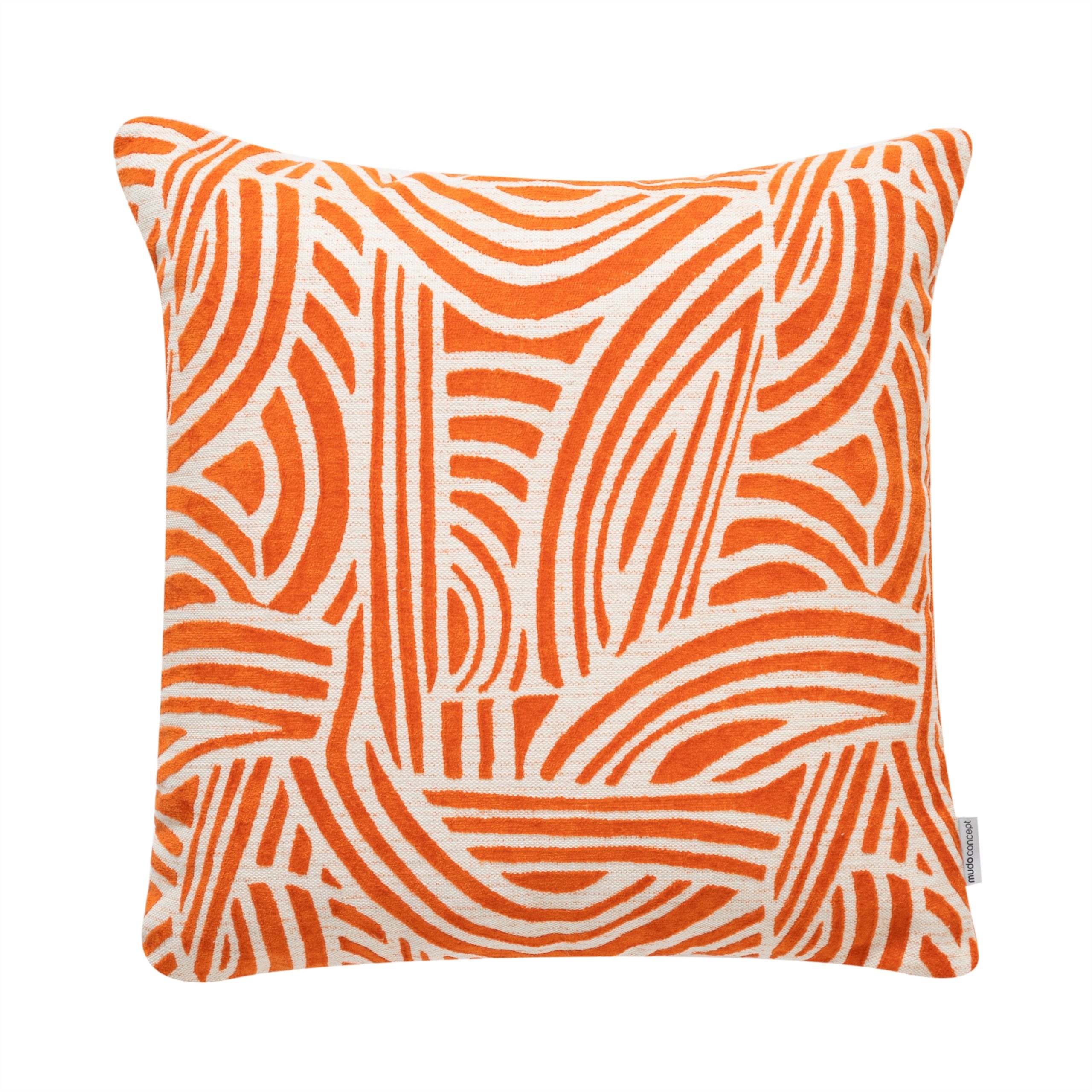 Подушка ALBA WAVE оранжевая, 50x50