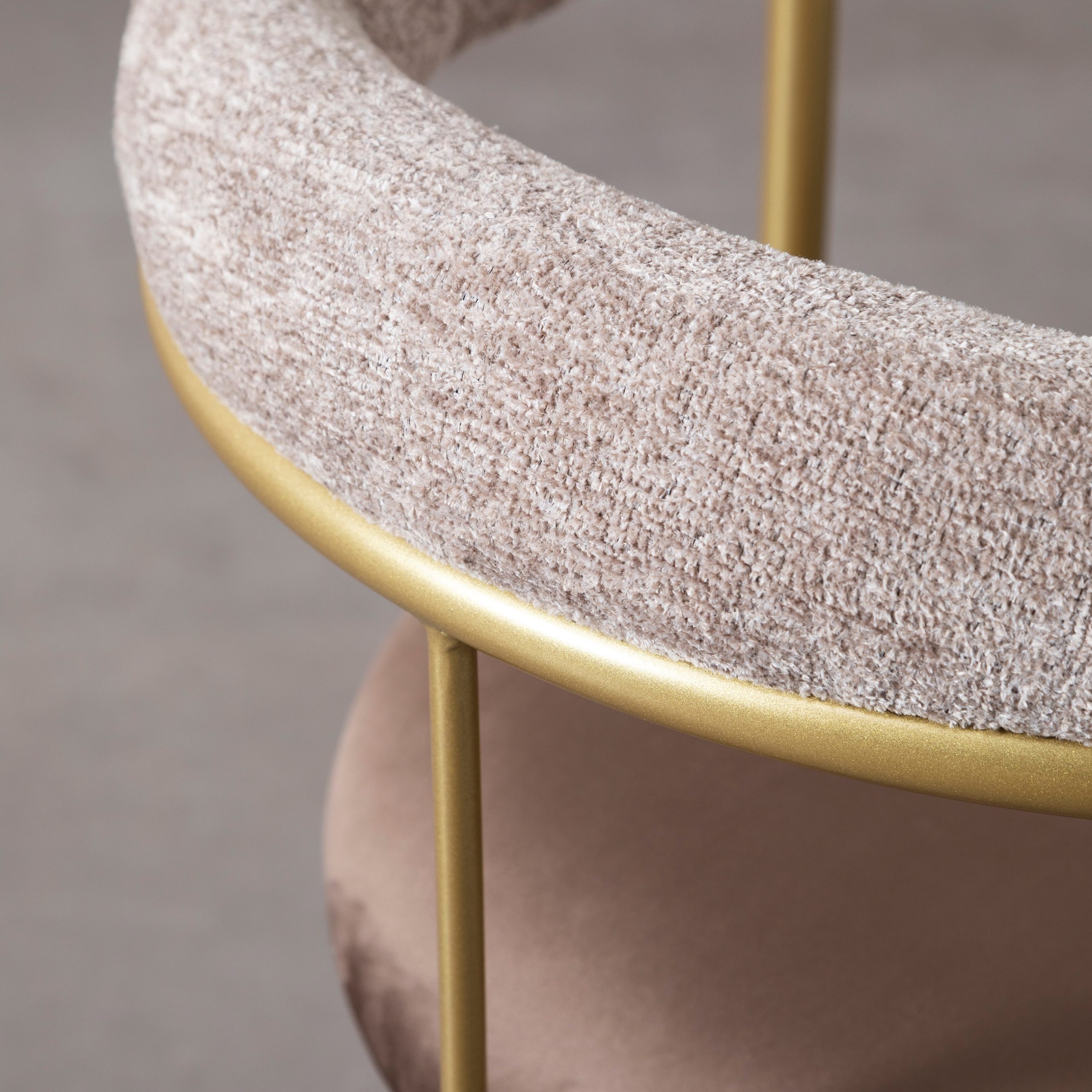 Стул Deny, темно-коричневый, ножки желтые