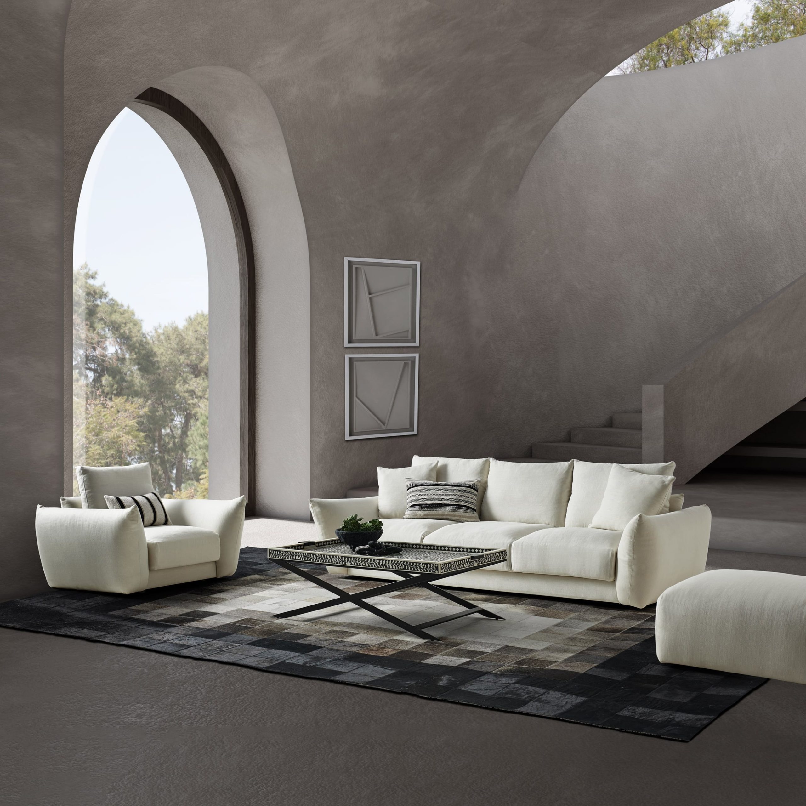 Диван Sense, слоновая кость (Ivory)