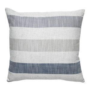 Подушка ALBA в смелую полоску, темно-синяя, 45x45 см