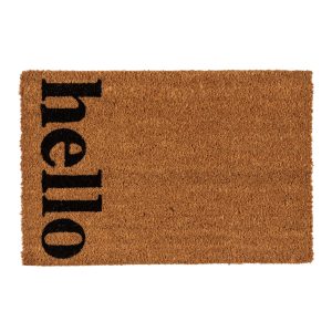 Дверные коврики THEO HELLO, черные, 40х60