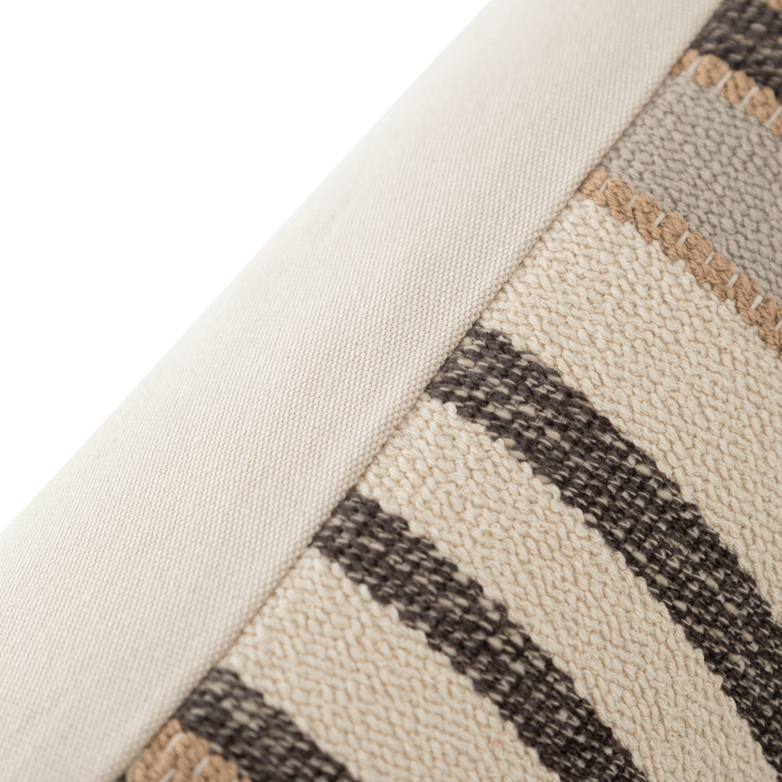 Подушка в полоску эва, экру, 40x70