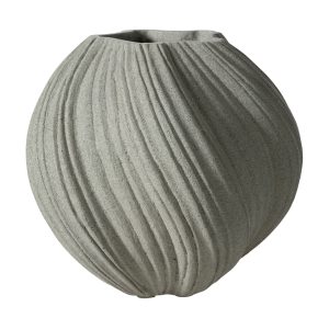 Ваза спиральной формы, бежевая, 34x32 см