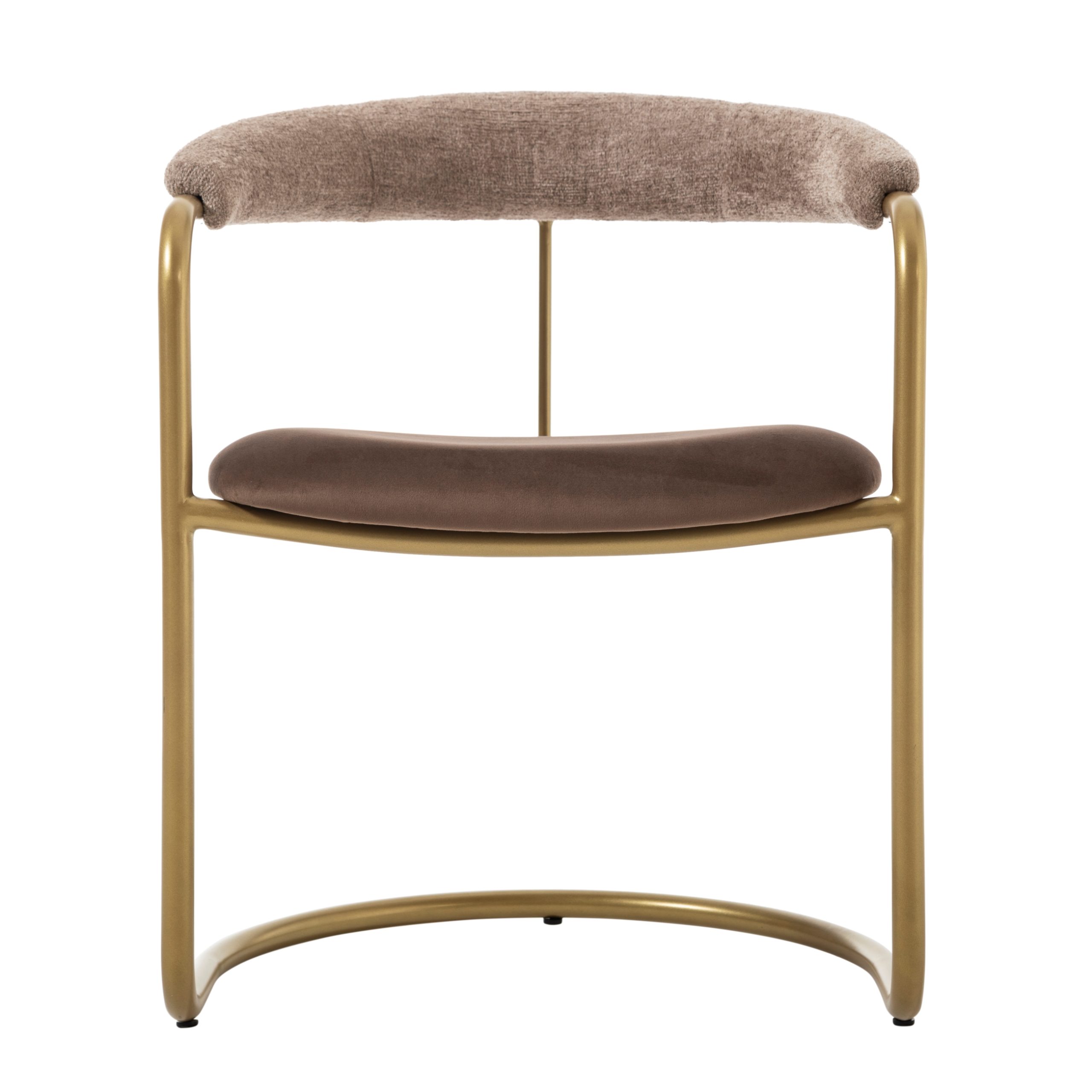 Стул Deny, темно-коричневый, ножки желтые