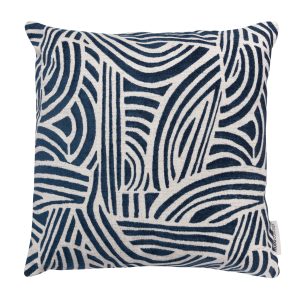 Подушка ALBA WAVE, темно-синяя, 50x50 см