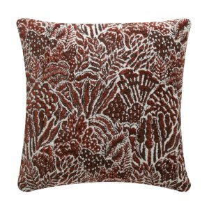 Подушка Polly, красно-коричневая, 50х50