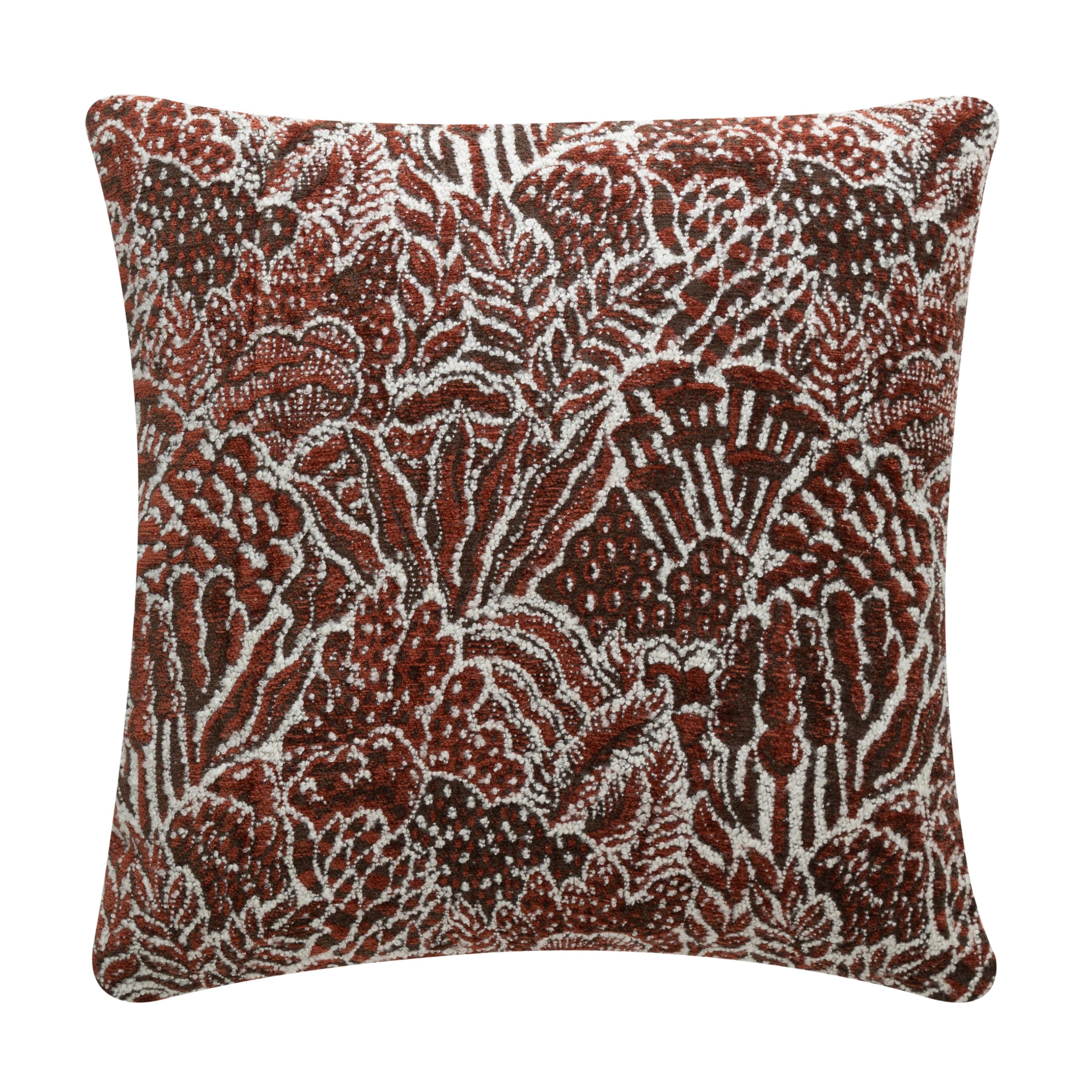 Подушка Polly, красно-коричневая, 50х50
