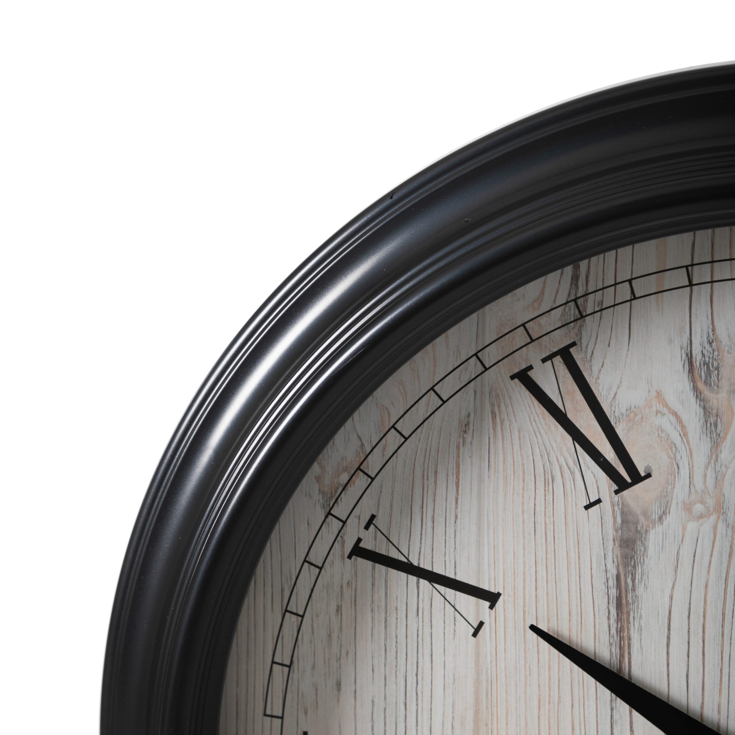 Настенные часы Lisbon, черные, 46 см