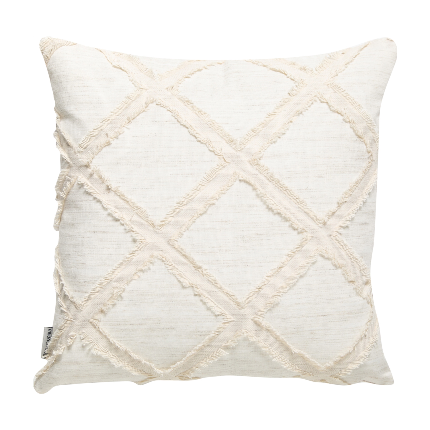 Мягкая подушка BELLA, цвет экрю, 45х45 см