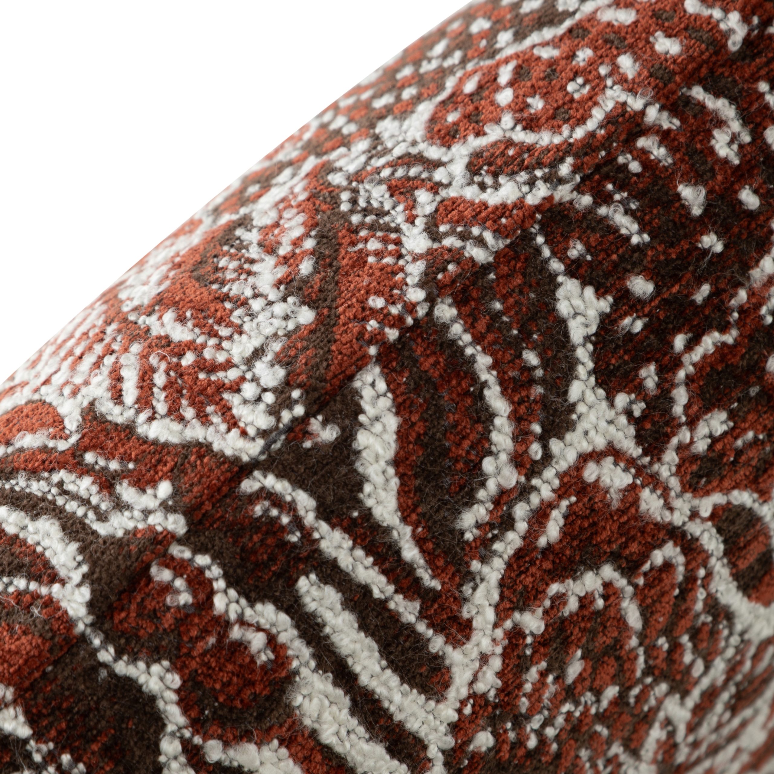 Подушка Polly, красно-коричневая, 50х50